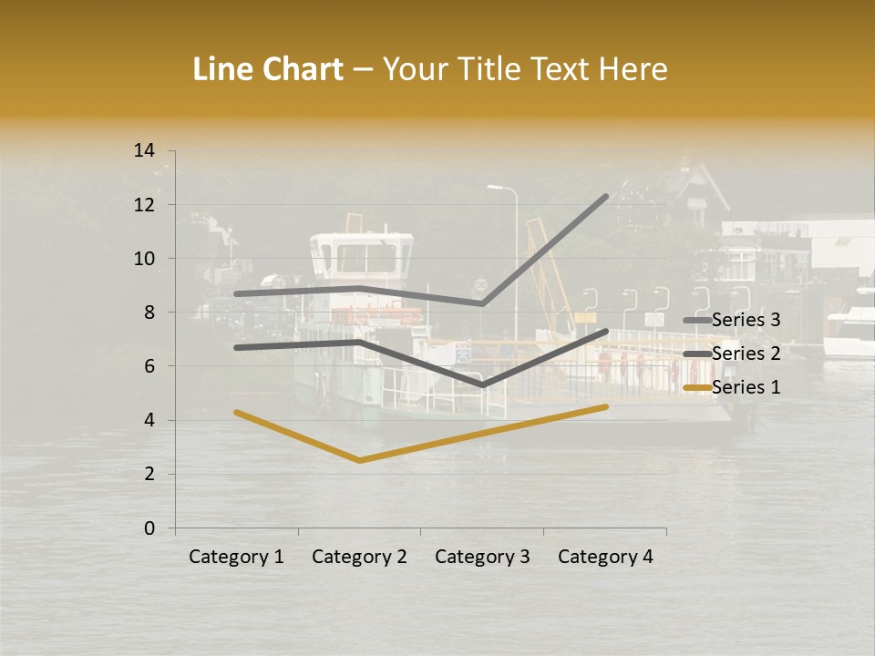 Lake Windermere Ferry, Windermere, England PowerPoint Template
