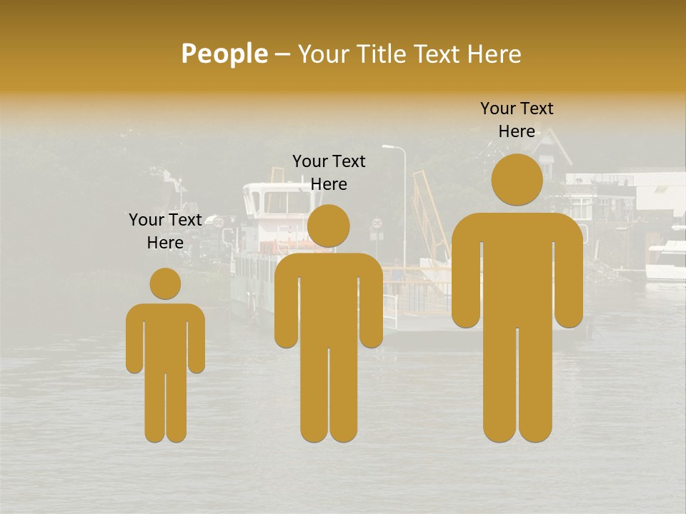 Lake Windermere Ferry, Windermere, England PowerPoint Template