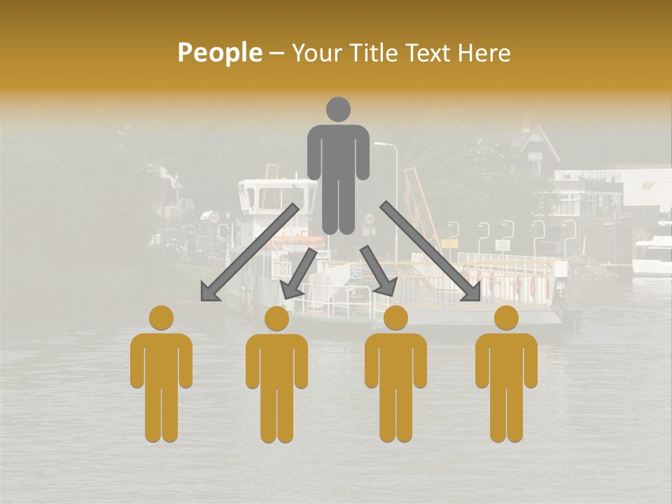 Lake Windermere Ferry, Windermere, England PowerPoint Template