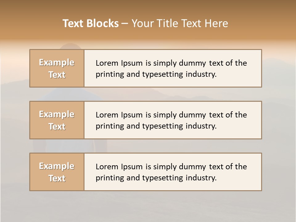 Man Meditating At Sunrise PowerPoint Template