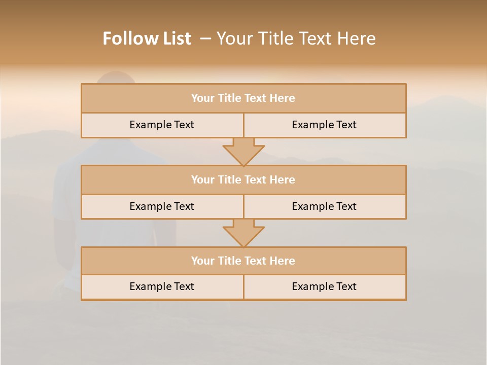 Man Meditating At Sunrise PowerPoint Template