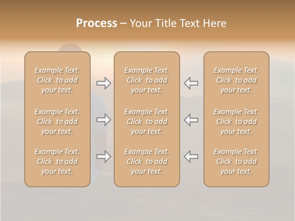 Man Meditating At Sunrise PowerPoint Template