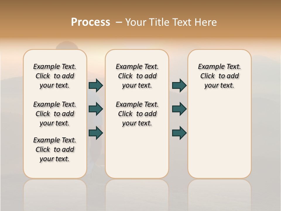 Man Meditating At Sunrise PowerPoint Template