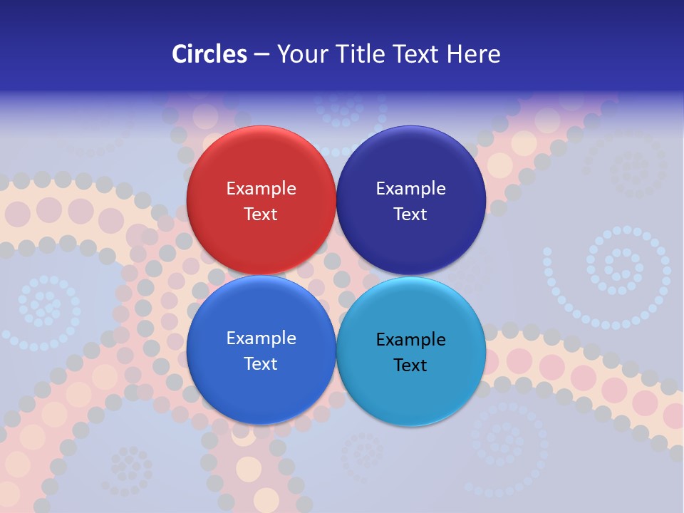 Jpeg Background Image Of Aboriginal Style Dot Art. PowerPoint Template