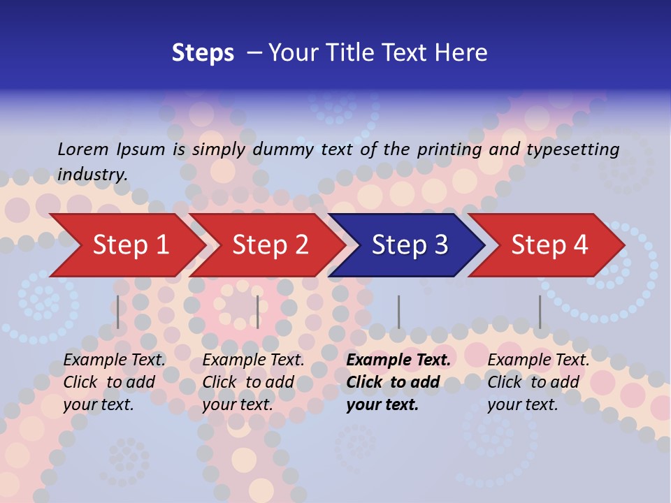 Jpeg Background Image Of Aboriginal Style Dot Art. PowerPoint Template