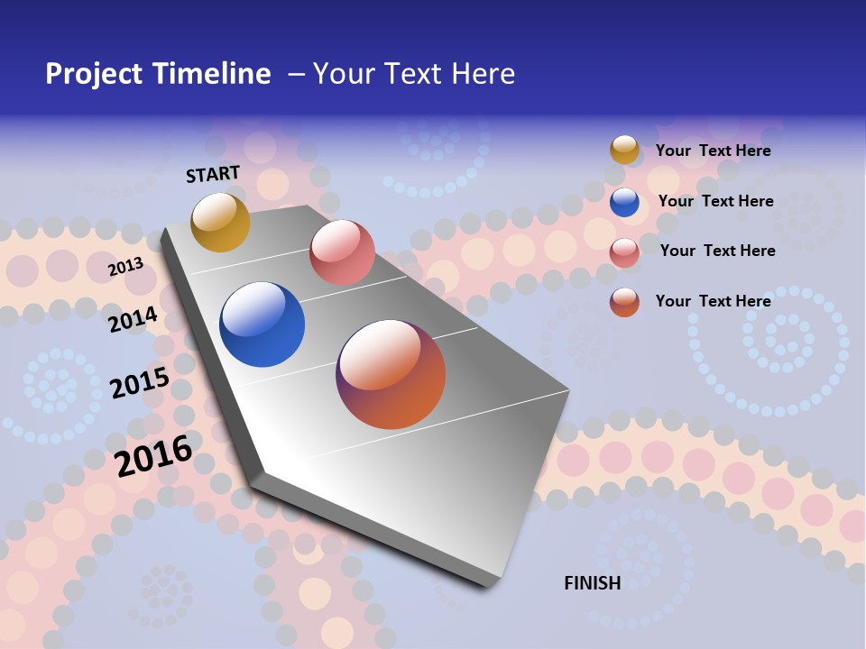 Jpeg Background Image Of Aboriginal Style Dot Art. PowerPoint Template