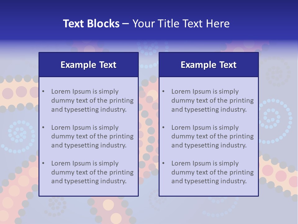 Jpeg Background Image Of Aboriginal Style Dot Art. PowerPoint Template