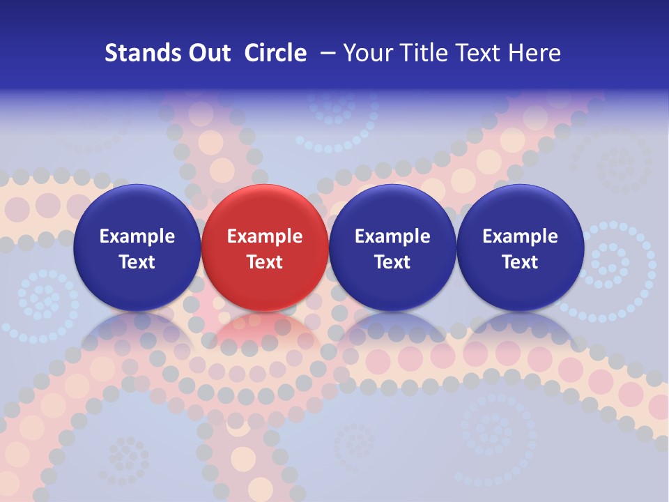 Jpeg Background Image Of Aboriginal Style Dot Art. PowerPoint Template