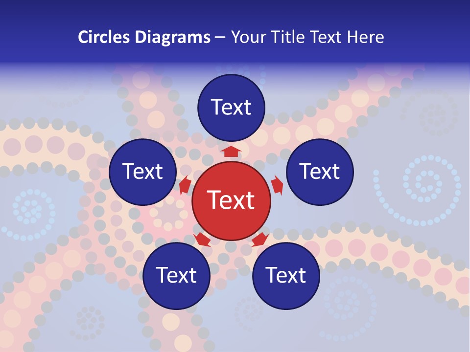 Jpeg Background Image Of Aboriginal Style Dot Art. PowerPoint Template