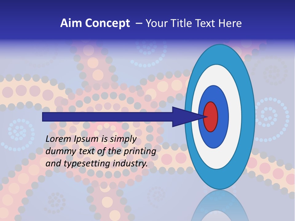 Jpeg Background Image Of Aboriginal Style Dot Art. PowerPoint Template