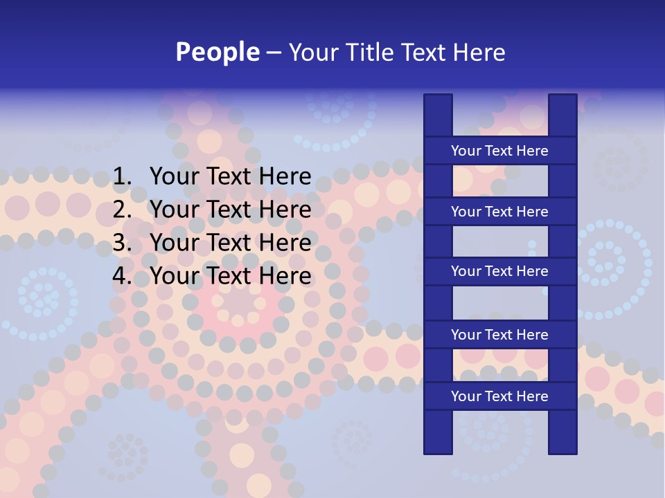 Jpeg Background Image Of Aboriginal Style Dot Art. PowerPoint Template