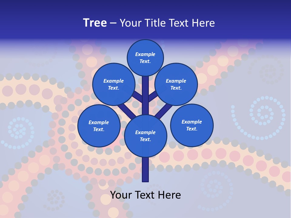 Jpeg Background Image Of Aboriginal Style Dot Art. PowerPoint Template