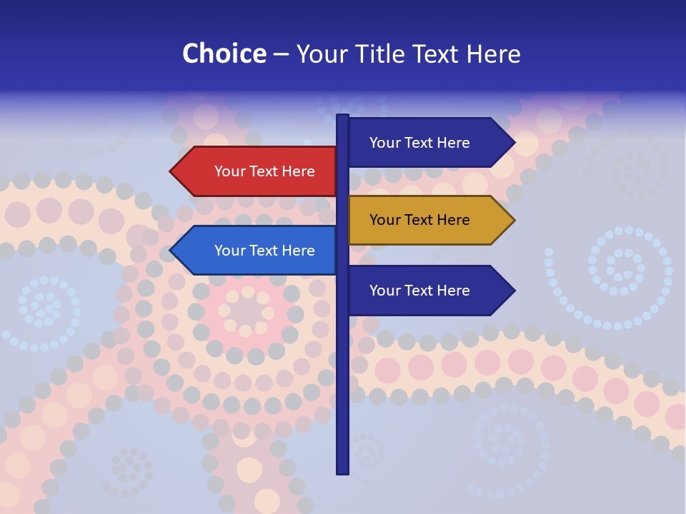 Jpeg Background Image Of Aboriginal Style Dot Art. PowerPoint Template