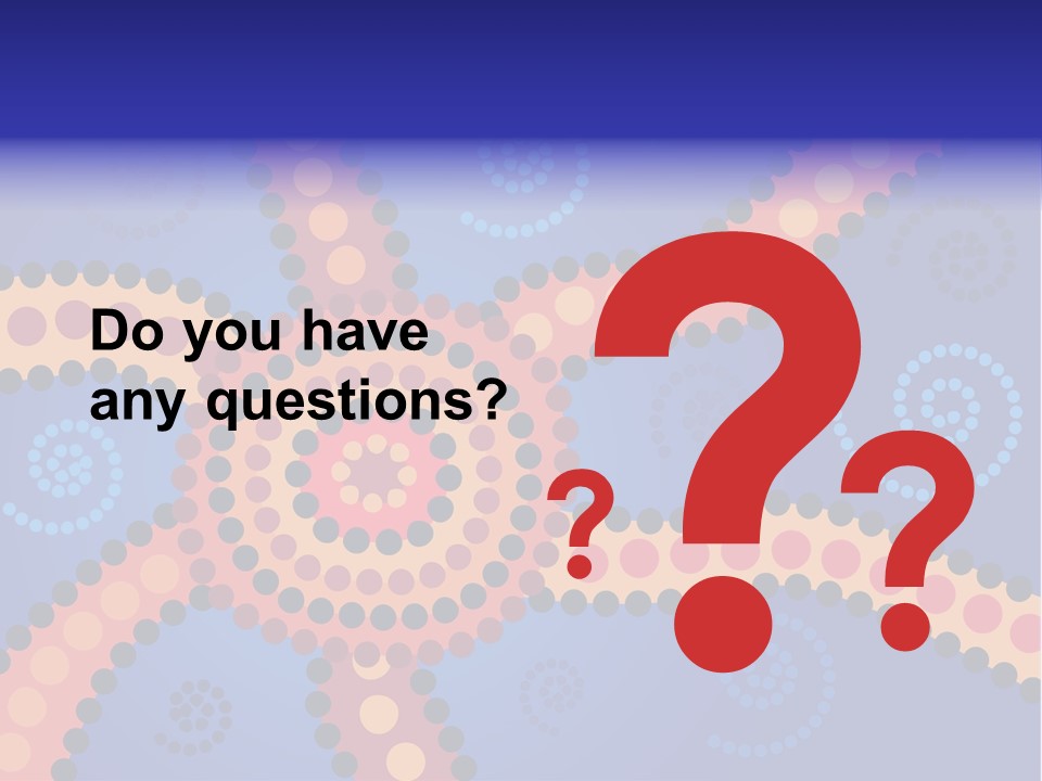 Jpeg Background Image Of Aboriginal Style Dot Art. PowerPoint Template