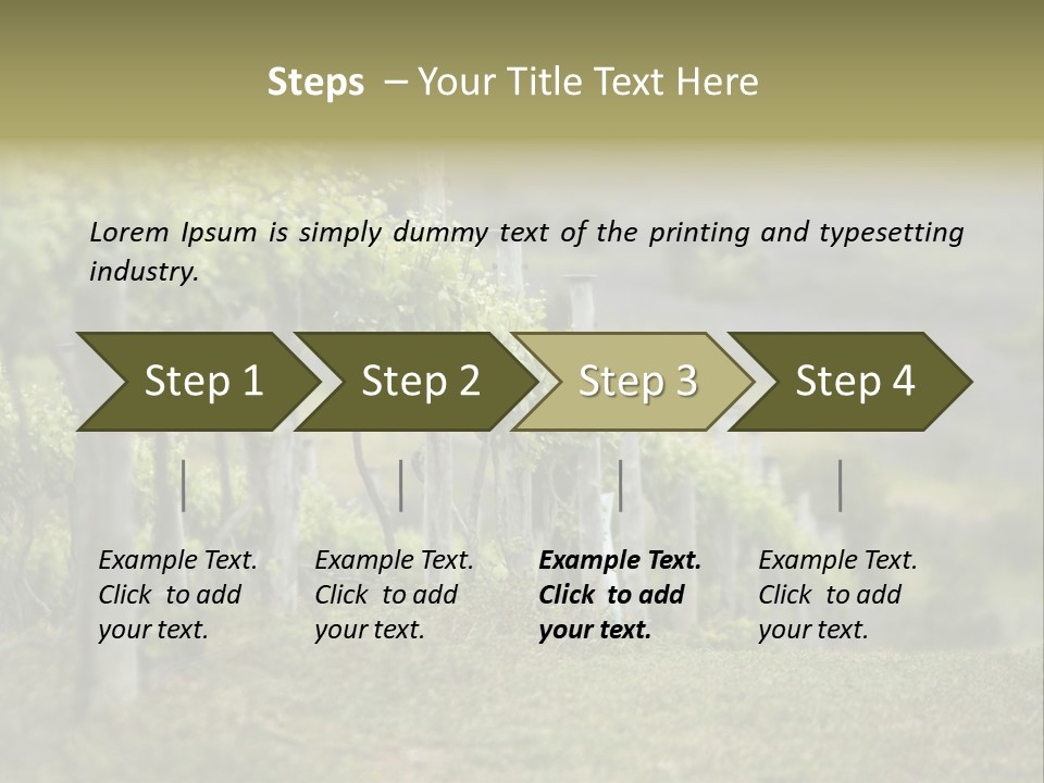 Closeup View Of A Grape Vine PowerPoint Template