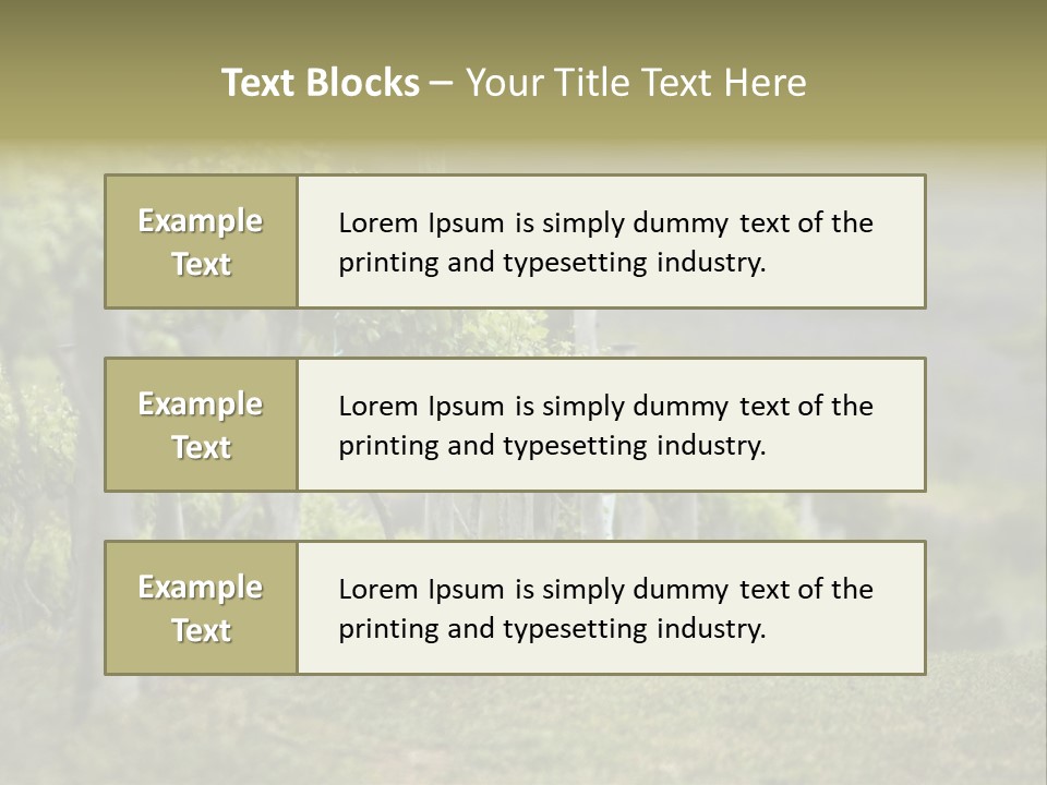 Closeup View Of A Grape Vine PowerPoint Template