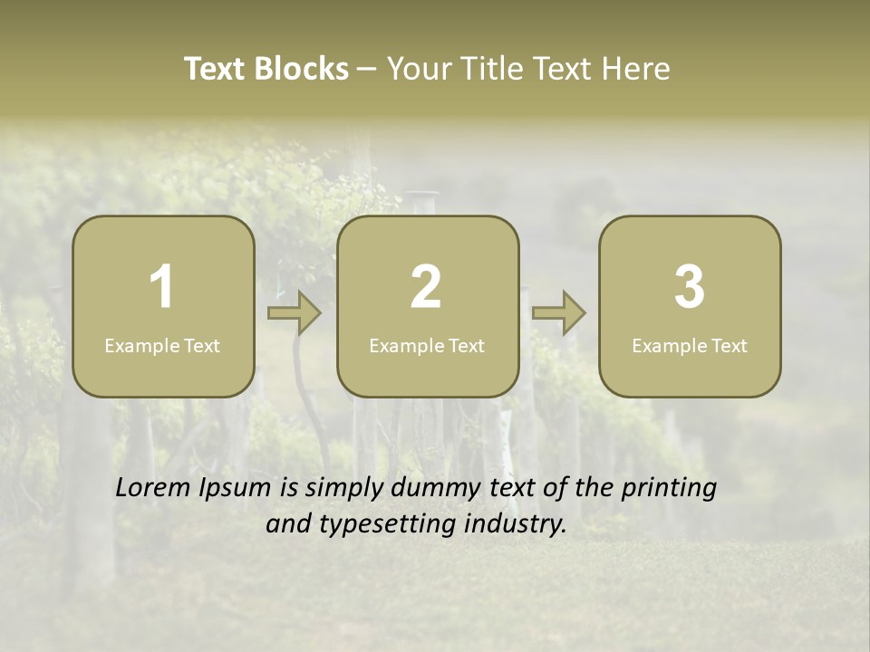 Closeup View Of A Grape Vine PowerPoint Template