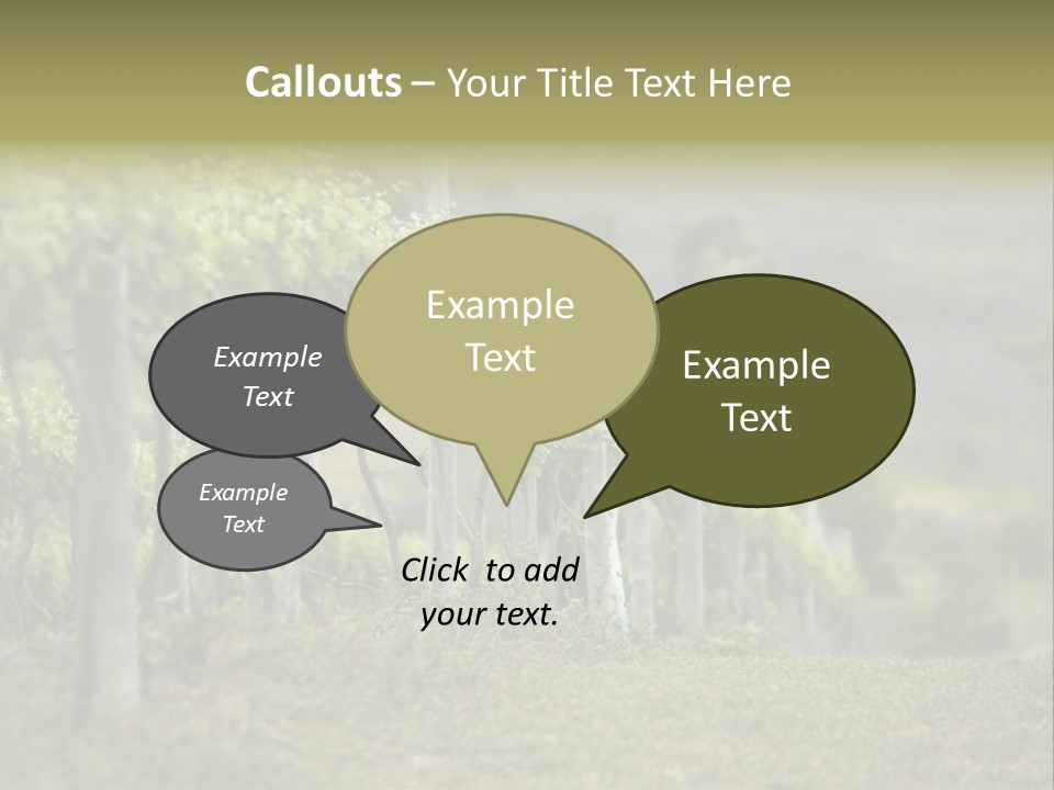 Closeup View Of A Grape Vine PowerPoint Template