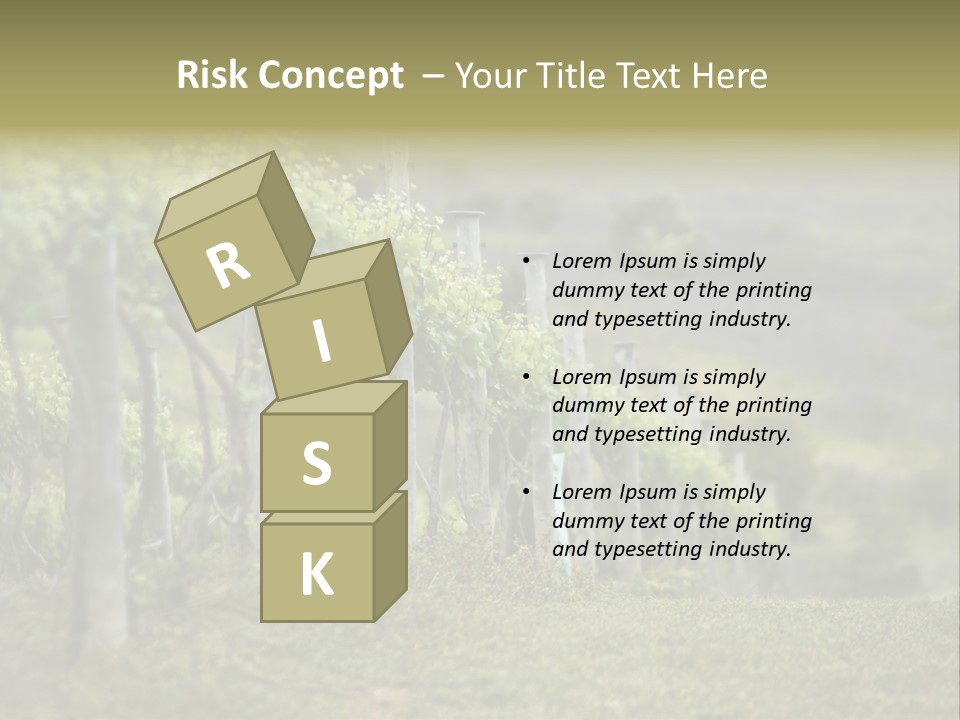 Closeup View Of A Grape Vine PowerPoint Template