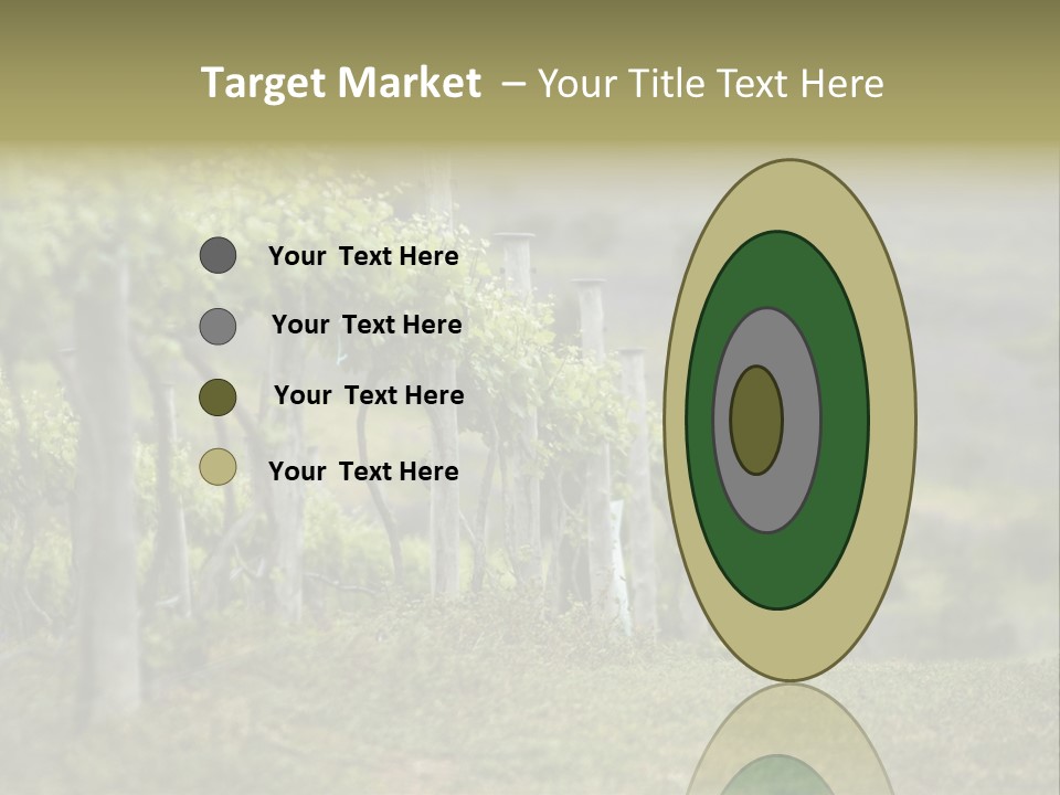 Closeup View Of A Grape Vine PowerPoint Template