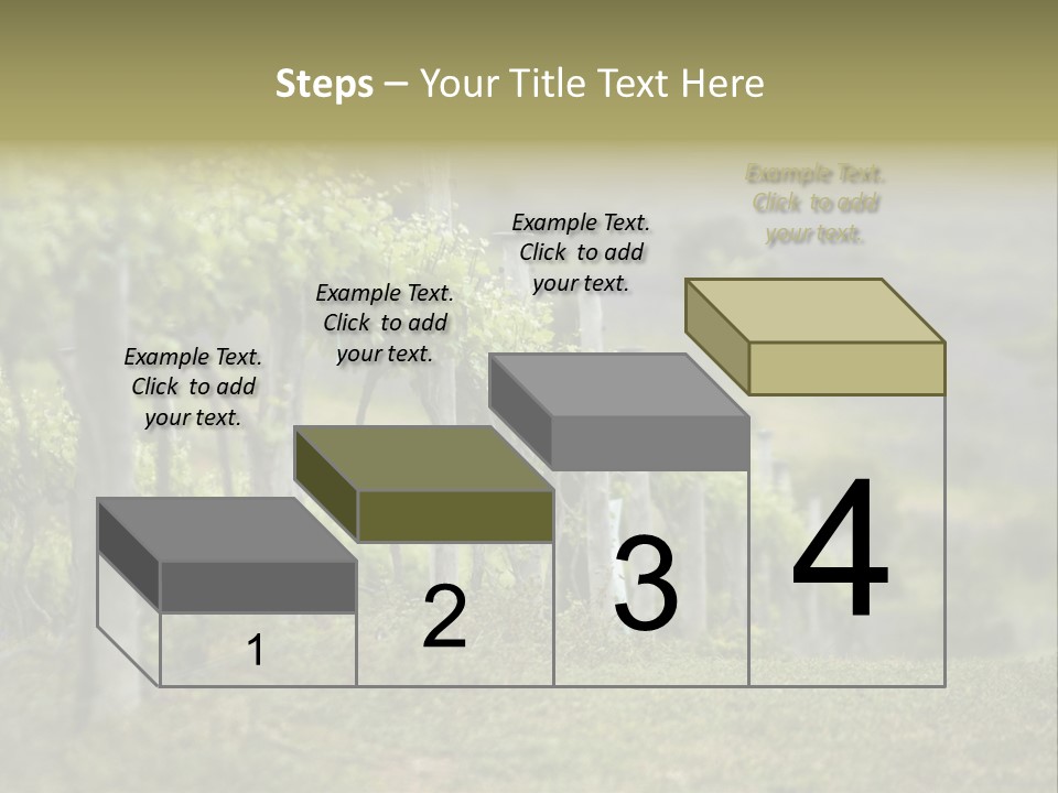 Closeup View Of A Grape Vine PowerPoint Template