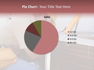 An Air Conditioning Repairman Working On A Compressor Unit. PowerPoint Template