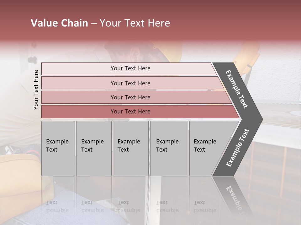 An Air Conditioning Repairman Working On A Compressor Unit. PowerPoint Template