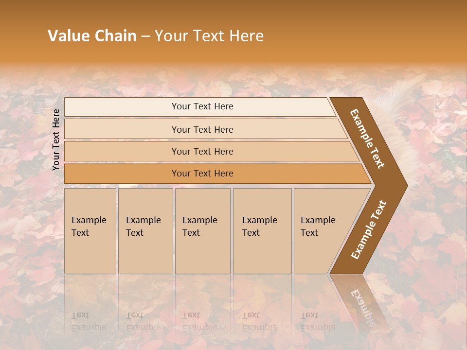 Dog In Colorful Leaves PowerPoint Template