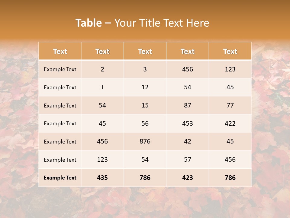 Dog In Colorful Leaves PowerPoint Template