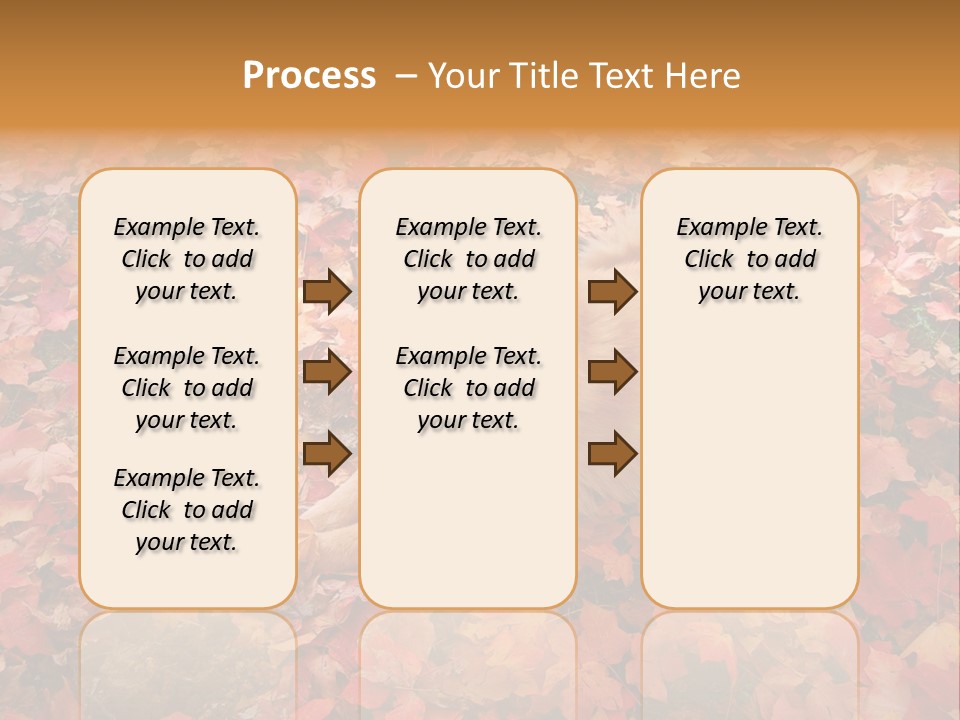 Dog In Colorful Leaves PowerPoint Template