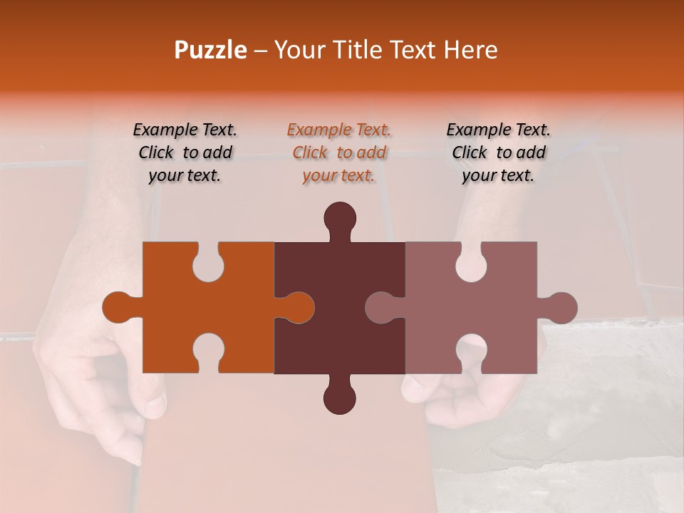 Laying Ceramic Tile PowerPoint Template