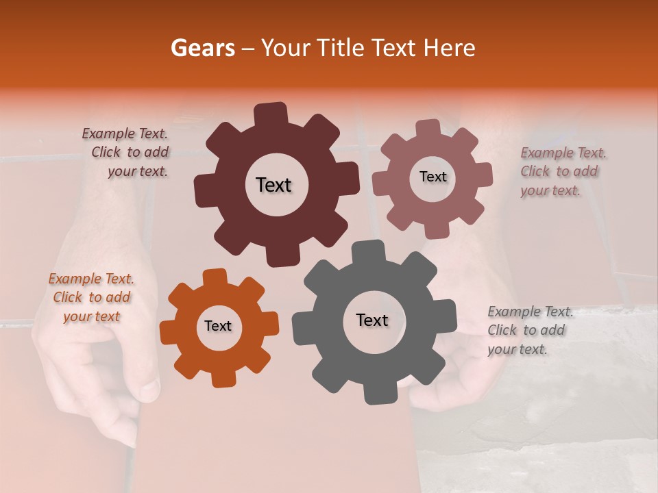 Laying Ceramic Tile PowerPoint Template