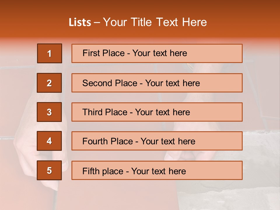 Laying Ceramic Tile PowerPoint Template