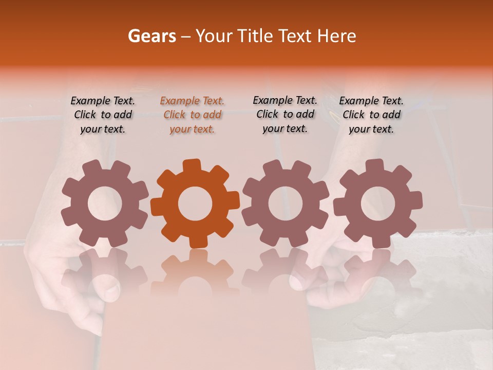 Laying Ceramic Tile PowerPoint Template