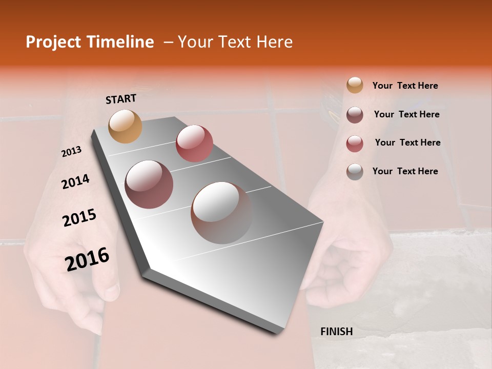 Laying Ceramic Tile PowerPoint Template