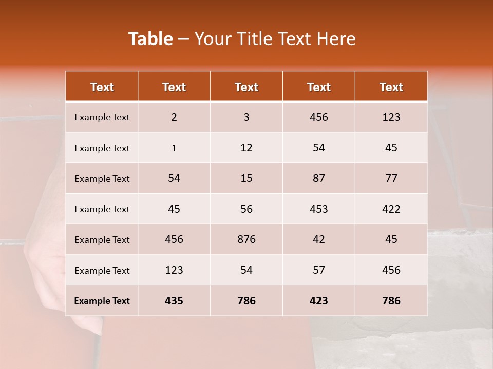 Laying Ceramic Tile PowerPoint Template
