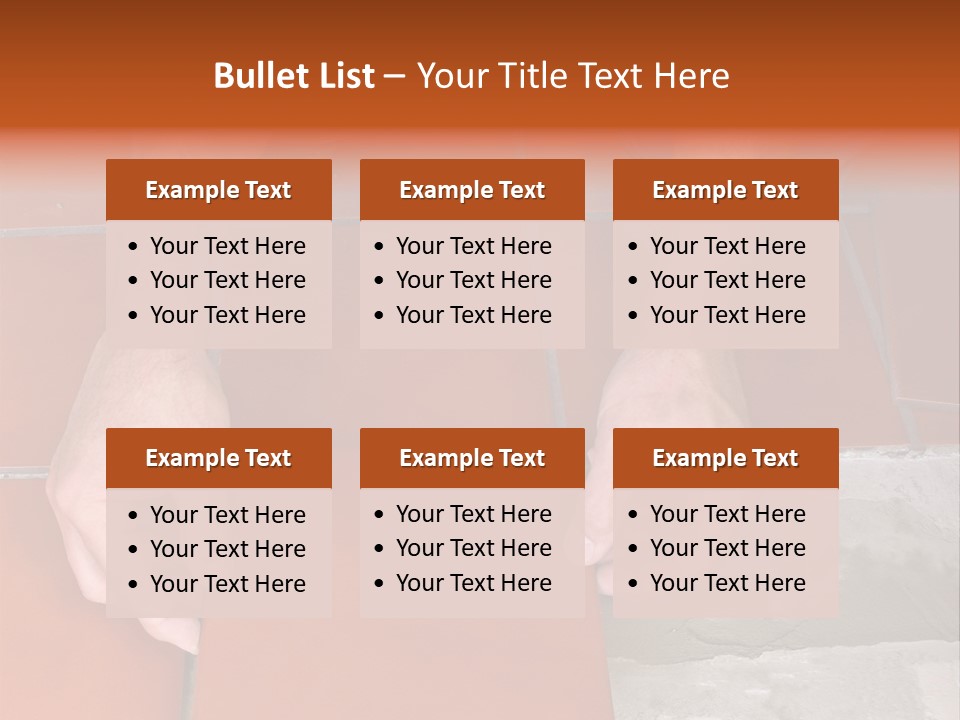 Laying Ceramic Tile PowerPoint Template