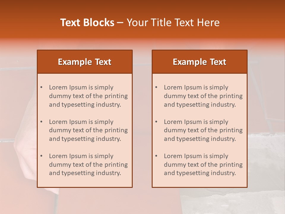 Laying Ceramic Tile PowerPoint Template