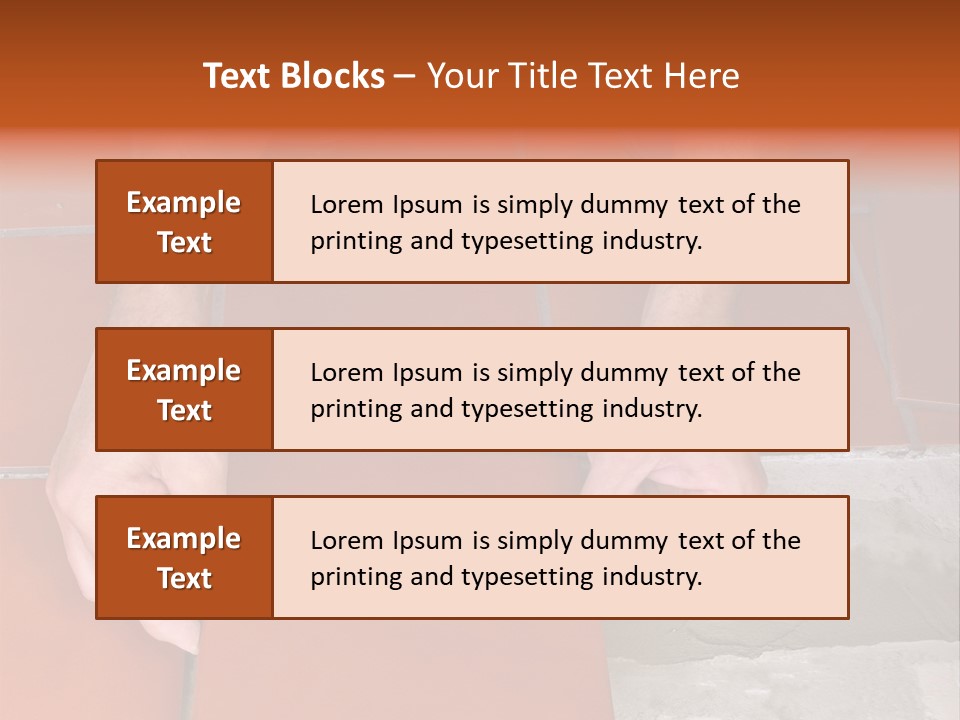 Laying Ceramic Tile PowerPoint Template