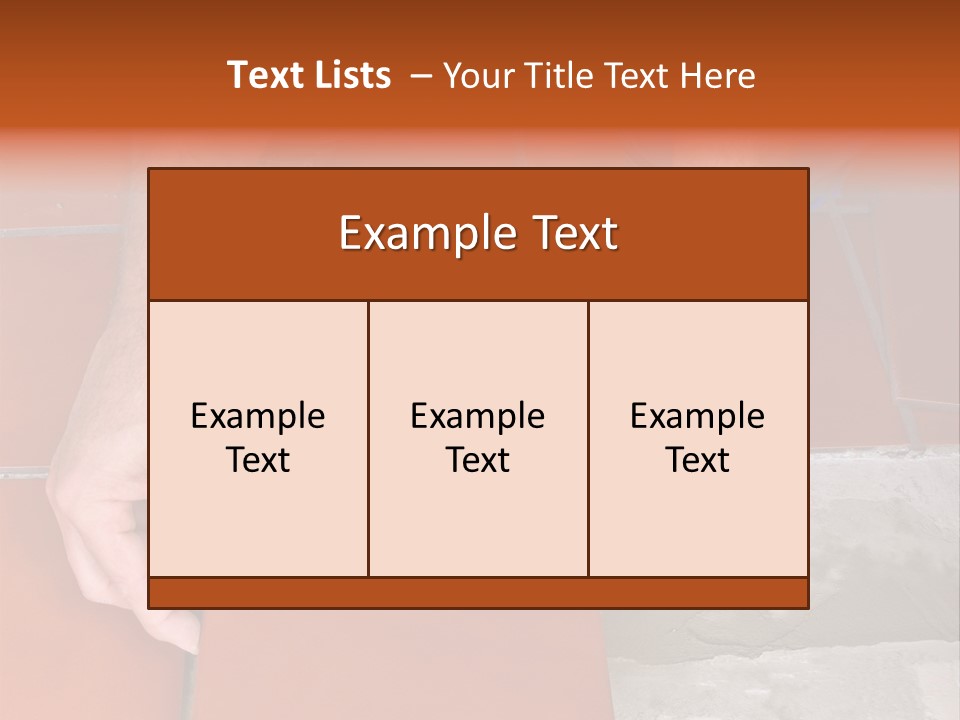 Laying Ceramic Tile PowerPoint Template