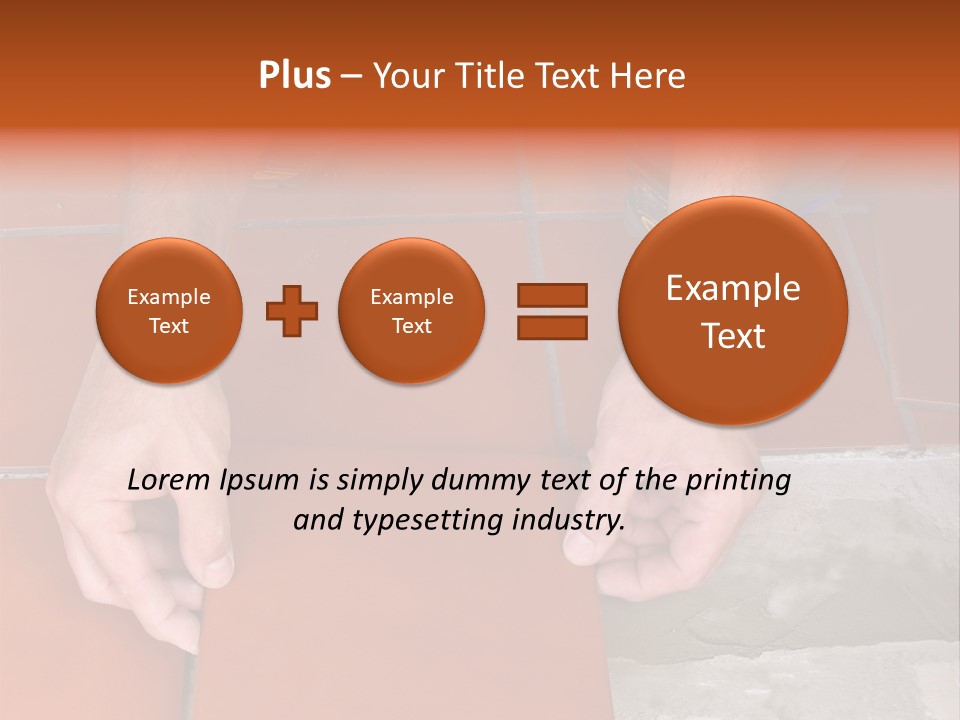 Laying Ceramic Tile PowerPoint Template