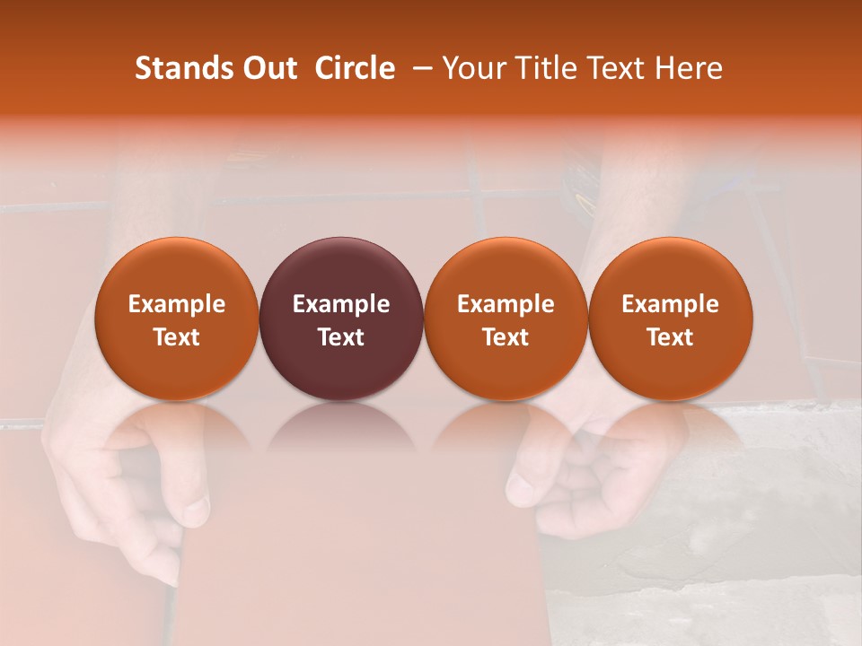 Laying Ceramic Tile PowerPoint Template