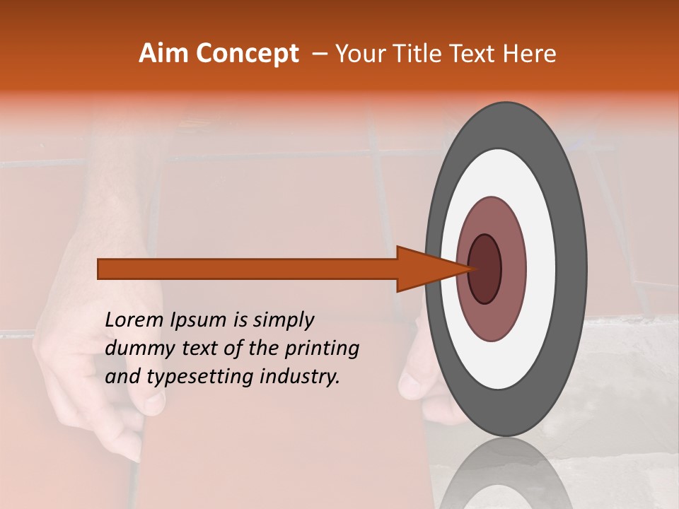 Laying Ceramic Tile PowerPoint Template