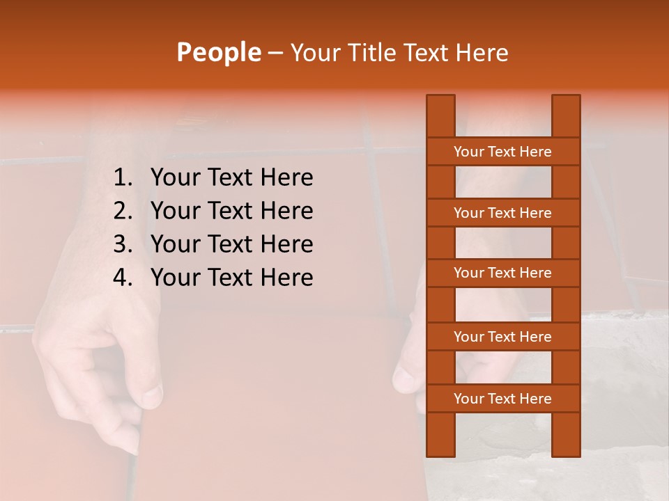Laying Ceramic Tile PowerPoint Template