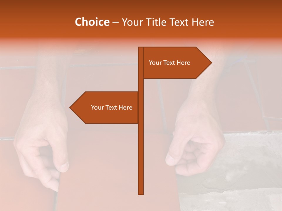 Laying Ceramic Tile PowerPoint Template
