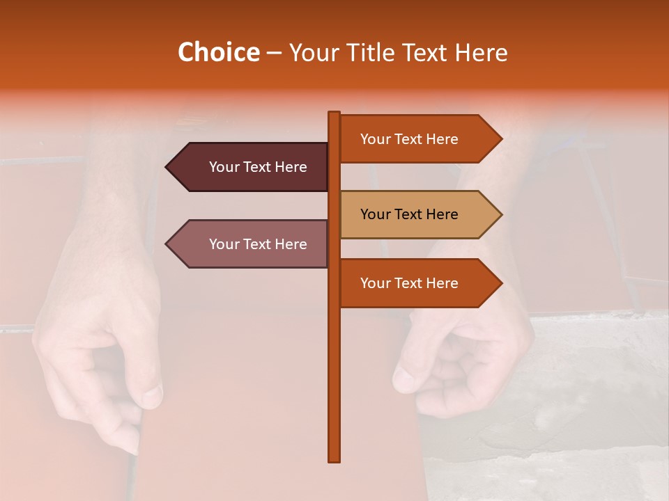 Laying Ceramic Tile PowerPoint Template