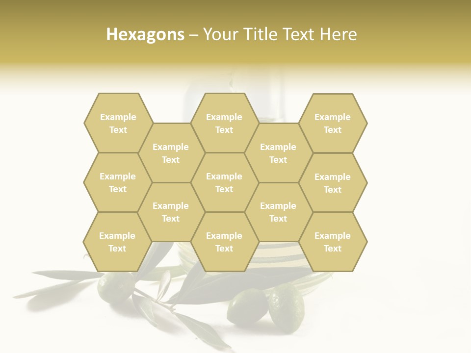 Bottle And Olives PowerPoint Template