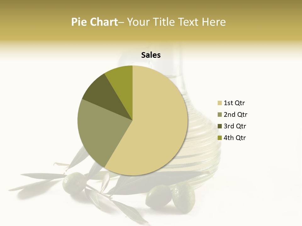 Bottle And Olives PowerPoint Template