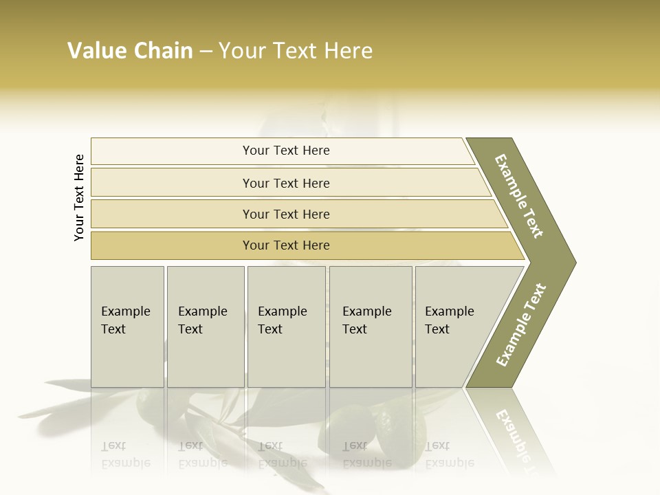 Bottle And Olives PowerPoint Template