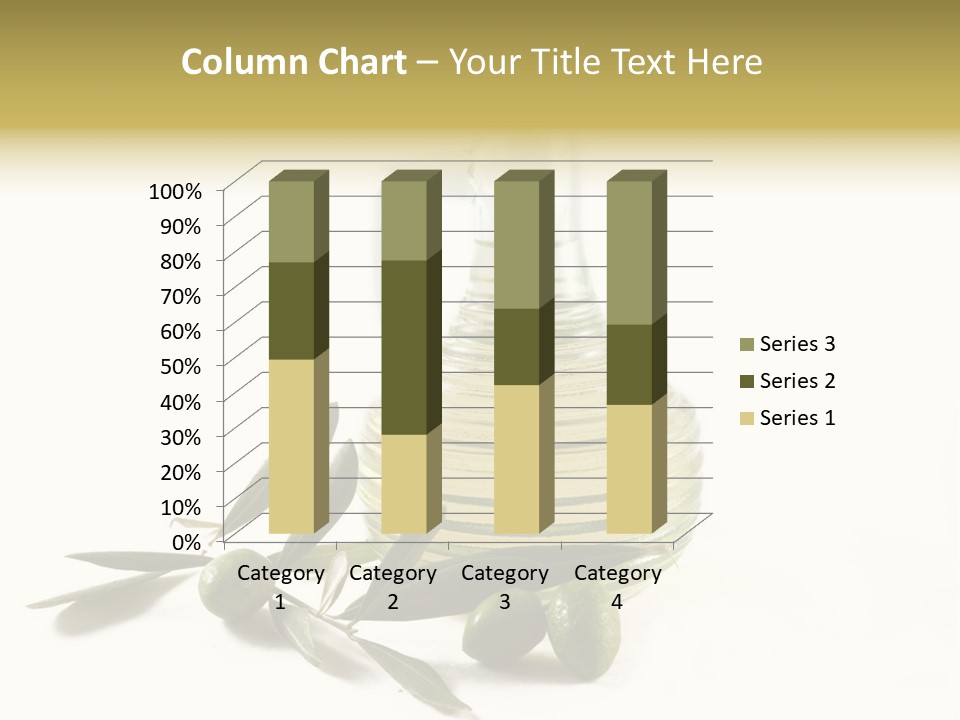 Bottle And Olives PowerPoint Template